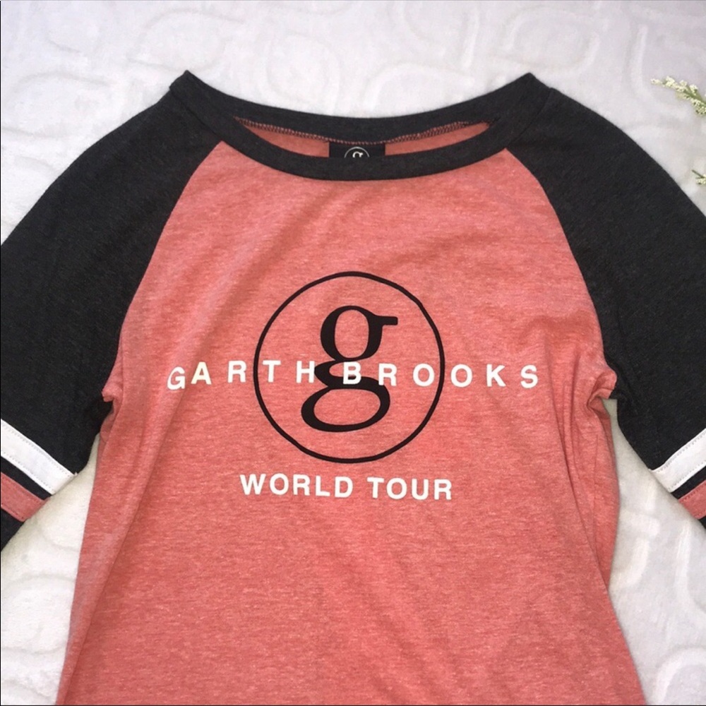 Garth Brooks World Tour Baseball Tee View 3